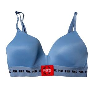 PINK VS Wear Everywhere Wireless Lightly Lined Bra in Baby Blue Women’s 32C